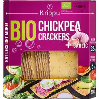 Crackers din Naut cu Usturoi Ecologici/Bio 80g
