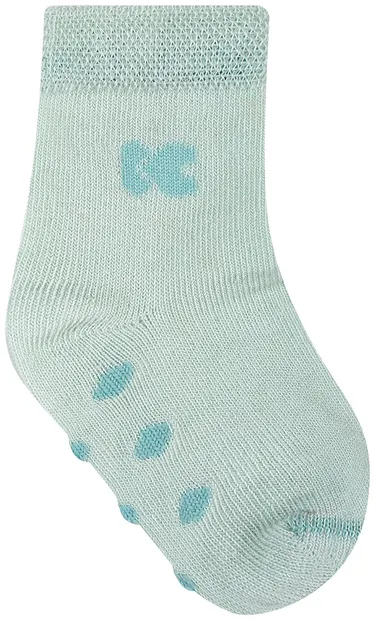 Șosete pentru bebeluși cu talpă în relief KikkaBoo Sleepy Sheep - 0-6 luni, verde
