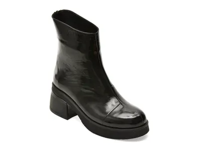 Ghete GRYXX negre, 105358, din piele naturala lacuita