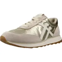 FITFLOP FitFlop Retro-Q FF Metallic-Fabric/Suede Sneakers PLATINO 36