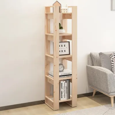 vidaXL Bibliotecă/Separator cameră, 41x35x160 cm, lemn masiv pin