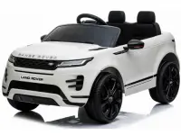 Masinuta electrica Range Rover 4x4, pentru copii 2-5 ani, 140W 12V, scaun tapitat, roti MOI, alba