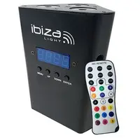Proiector LED portabil RGBW 4WX3 cu acumulator 4000MA si DMX Ibiza Light PAR-TRUSS-BAT