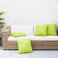 vidaXL Perne canapea 4 buc. verde aprins 60x60 cm, material textil