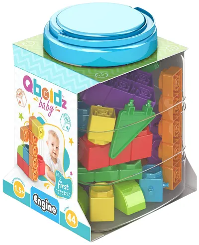 Set de construcție Engino Baby Qboidz - Primii pași, mediu