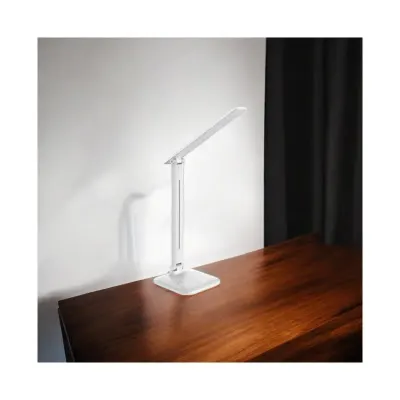 Lampa de birou Marina, LED SMD, 4500K, 450 lm, 3 trepte intensitate, buton tactil, cablu 150 cm, alb