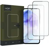 Folie de protectie Ecran HOFI Glass PRO+ pentru Samsung Galaxy A55 5G A556 / A35 5G A356, Sticla Securizata, Full Glue, Set 2 bucati, 2.5D, Neagra