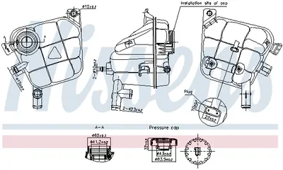 Vas expansiune racire potrivit MERCEDES GL (X166), GLE (C292), GLE (W166), GLS (X166), M (W166) 06.11-10.19