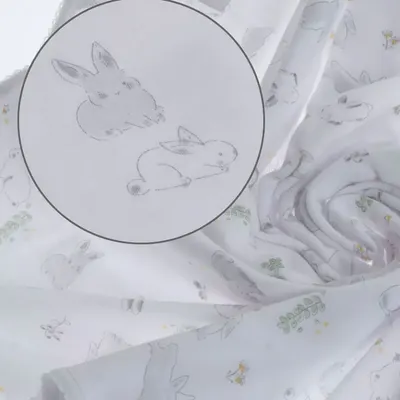 Pătură pentru bebeluși Gamberritos - Iepuri, 80 х 80 cm