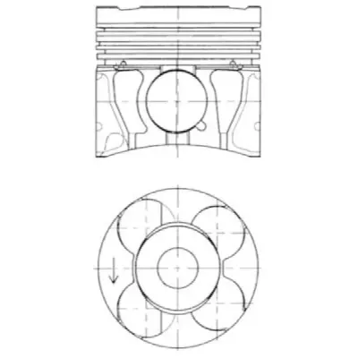 Piston Kolbenschmidt 41071600
