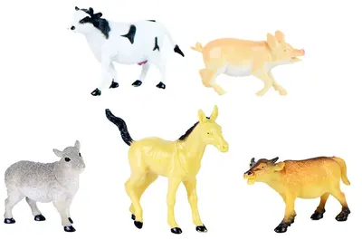 Set de figurine Rappa - Animale domestice , 5 buc. , 7-9 cm