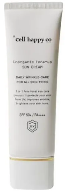 Cremă de protecție solară anorganică tonifiantă CellHappyCo, SPF50, 50 g