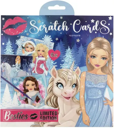 Set de carduri răzuibile Moxy Besties - 6 buc.