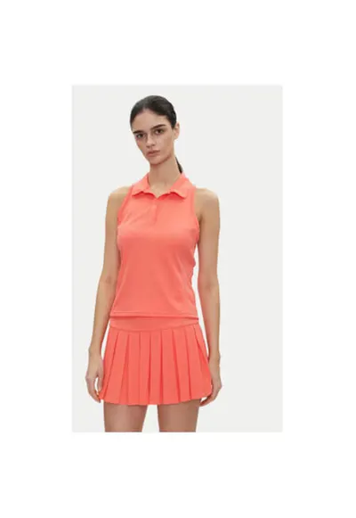 Tricou Polo dama DP5T1185 - Poliester/Poliester reciclat - Corai - Rosu deschis