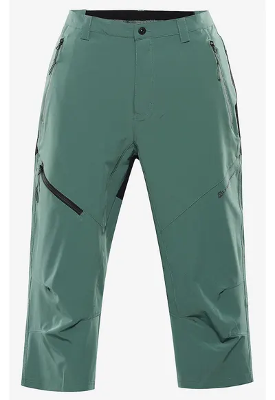 Pantaloni capri cu model colorblock -