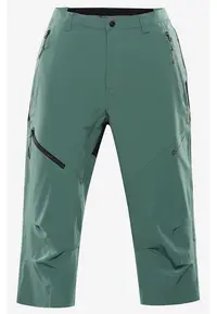 Pantaloni capri cu model colorblock -