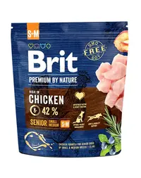 BRIT Premium By Nature Senior Small Medium S+M Hrana uscata pentru caini senior de talie mica sau medie 1 kg