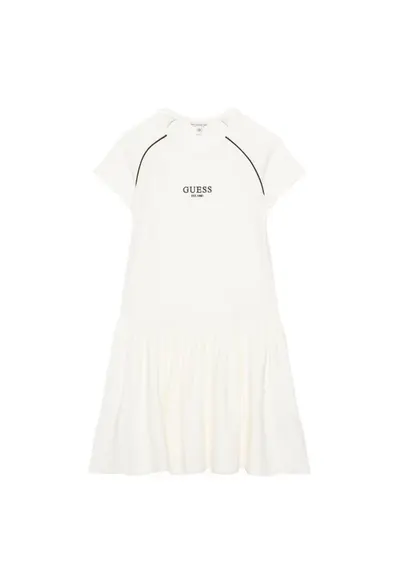 Rochie casual fete alb