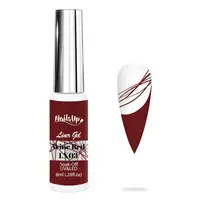 Gel NAILSUP Liner LX03 Wine Red 8ml pentru Pictură, Nail Art și Linii Fine