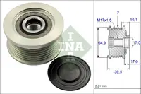 Fulie Alternator Nissan Cabstar, Murano Ii, Np300 Navara, Nt400 Cabstar, Pathfinder Iii, Pick Up 2.5d Dupa 2002