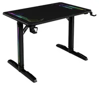 Birou gaming Ultradesk - Freeze V2, 109 x 69 cm, negru