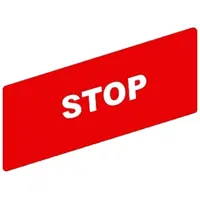 Legenda Marcata 8 X 27 Mm pentru Suport de Legenda 30 X 40 Mm, Stop
