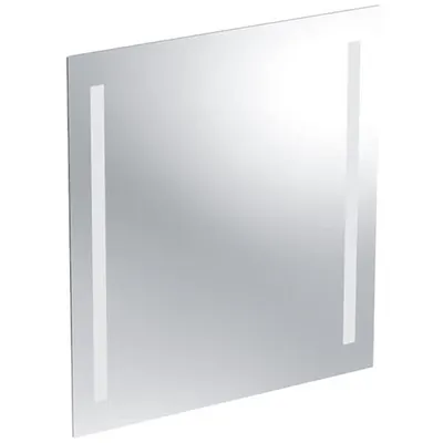 Oglinda dreptunghiulara 60 cm cu iluminare LED si dezaburire Geberit, Option Basic
