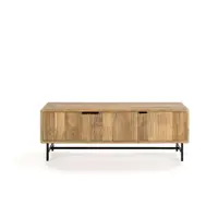 Comodă TV în culoare naturală din lemn de mango 145x50x40 cm Mundra – MOME