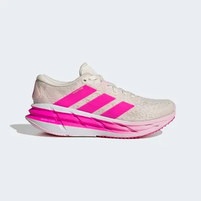 Încălțăminte de alergare cu amortizare stabilă ADIDAS ADISTAR 4 Alb-Roz Damă