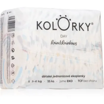 Kolorky Day Rain&Rainbow scutece ECO de unică folosință