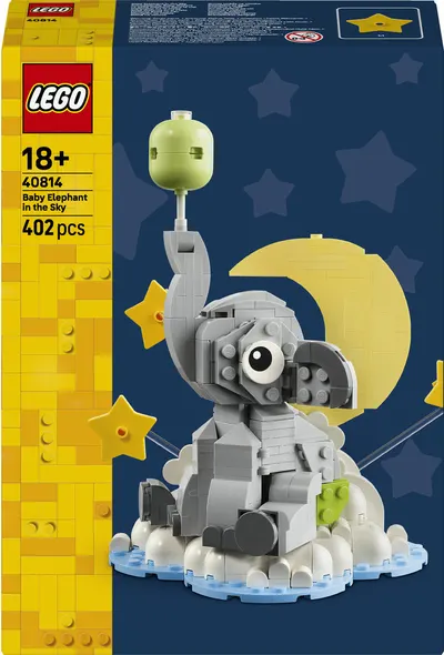 Constructor LEGO Iconic - Elefănțel în cer (40814)