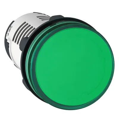 Lampa Pilot Rotunda Ø 22 - Verde - Led Integral - 230 - 240 V - Conectori Faston