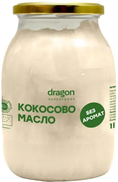 Ulei de cocos fără aromă, 1 l, Dragon Superfoods