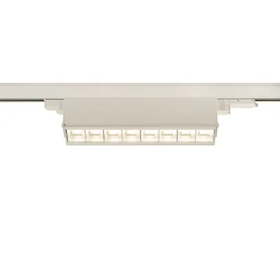 Iluminat decorativ pe sina, Traseele MOVE vedere, alb sistem 3 faze lumina alba 4000K