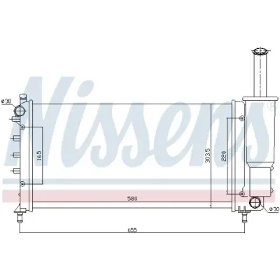 Radiator, racire motor NISSENS 61886