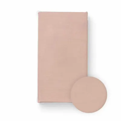Cearceaf cu elastic pentru patut copii Bocioland Light Pink 120x60 cm, din 100 bumbac jersey, 0 luni+