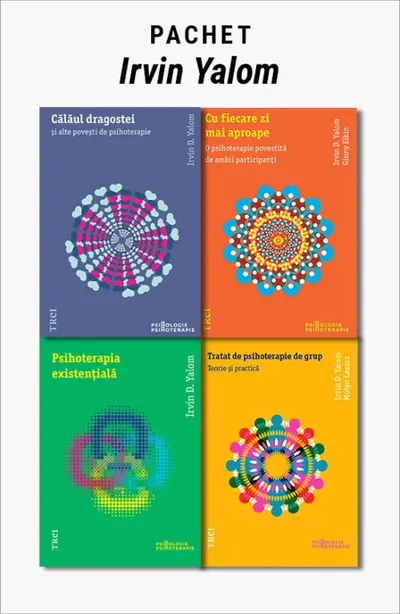 Pachet Irvin Yalom. Călăul dragostei/Cu fiecare zi mai aproape/Psihoterapia existențială/Tratat de psihoterapie de grup