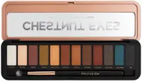 Profusion Cosmetics Paletă de farduri de pleoape Chestnut, 12 culori