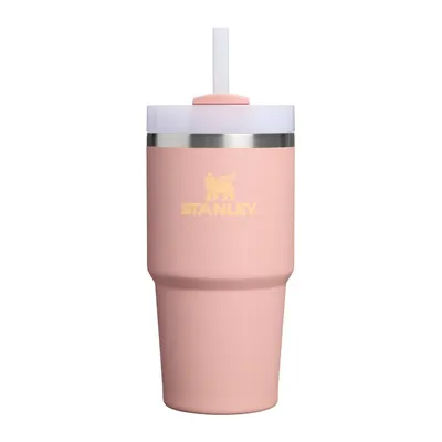 Termos piersică cu pai din oțel inoxidabil 600 ml Quencher H2.O FlowState™ Tumble Peach Rose – Stanley