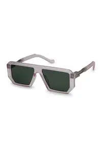 Ochelari de soare aviator patrati - Gri cenusiu/Lila pal