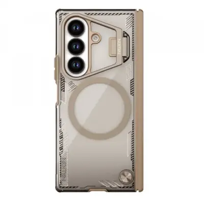 Husa MagSafe pentru Samsung Galaxy Z Fold7 F966, Nillkin, Iceblade Prop with Camera Cutout, Maro
