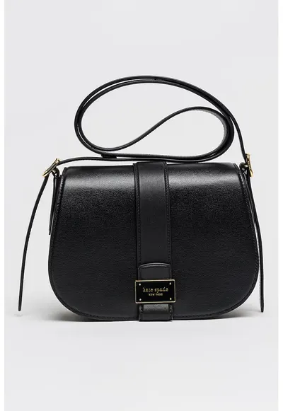 Geanta crossbody din piele Nouveau - Negru
