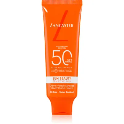 Lancaster Sun Beauty Mineral Face Cream cremă pentru plaja faciale SPF 50 50 ml