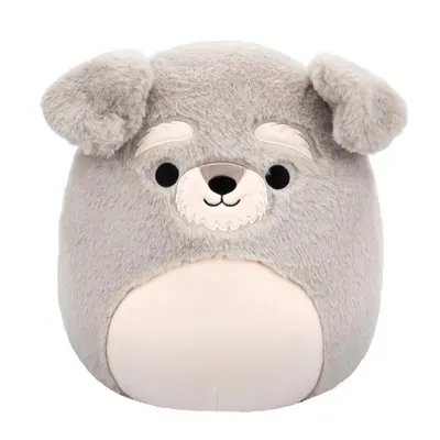 Jucarie de plus, Squishmallows, Fuzzamallows, Catelusul Shaun, 30 cm