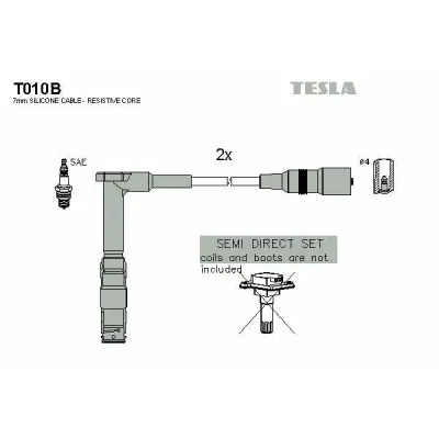 Set cablaj aprindere TESLA T010B
