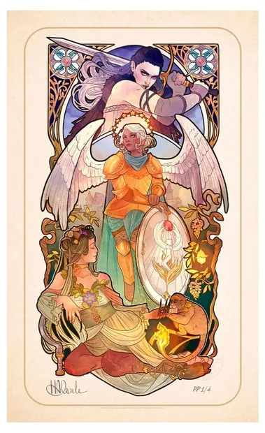 Poster Sideshow Collectibles Games: Critical Role - Art Print Ashley Johnson (10th Anniversary)