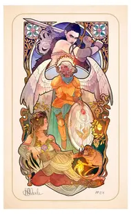 Poster Sideshow Collectibles Games: Critical Role - Art Print Ashley Johnson (10th Anniversary)