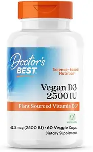 Vegan D3, 2500 UI, 60 capsule, Doctor's Best