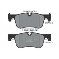 Set placute frana, frana disc TEXTAR 2501401