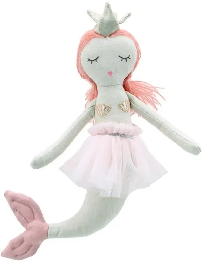 Păpușă de cârpă The Puppet Company - Sirena, 28 cm